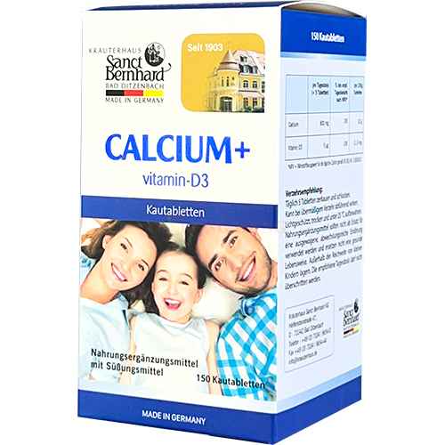 Viên ngậm Sanct Bernhard Calcium + vitamin-D3 bổ sung Canxi và Vitamin D3 cho cơ thể