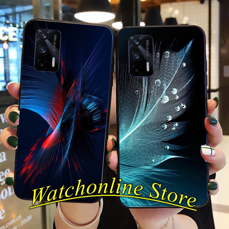 Ốp lưng phủ bóng Realme Q5 Realme Q3 pro Realme GT Realme GT NEO Realme C12 C15 Realme C17 Realme 7i họa tiết Lôngvũ P2