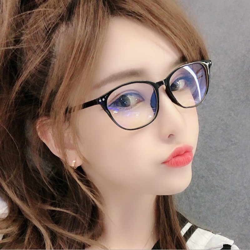 Kính Cận Nữ có sẵn độ ,Kính cận học sinh có màn lọc ánh sáng xanh bảo vệ mắt mã T6008 đủ độ từ -1.0 tới -6.0 độ