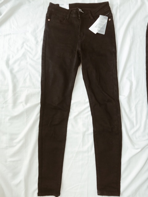 QUẦN JEANS ĐEN ống loe-skinny hình thật