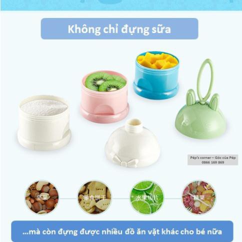 Hộp chia sữa - bình chia sữa cho bé có quai cầm ngộ nghĩnh đáng yêu