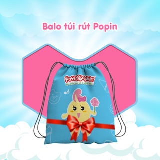 Balo túi rút vải bố Popin Cookin