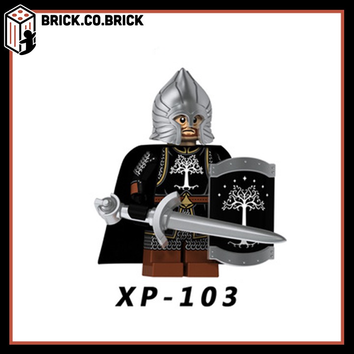 Non Lego Lính Trung Cổ Gondor Chúa Tể Chiếc Nhẫn Suit Chuẩn Film Đồ Chơi Lắp Ráp Minifigures KT1014