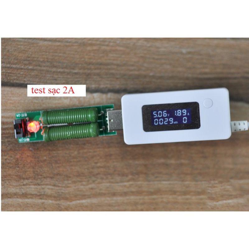 USB Tải Giả 1A/2A Dùng Test / Xả Pin Sạc Dự Phòng, Cốc Sạc, Pin Lithium - ion 18650