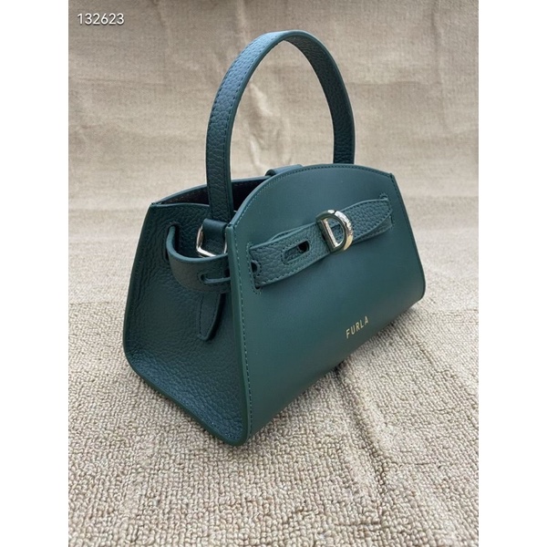 Túi Nữ FURLA Margherita Mini Top Handle Vitello New Calf Vitello St Eracle,Màu Xanh rêu