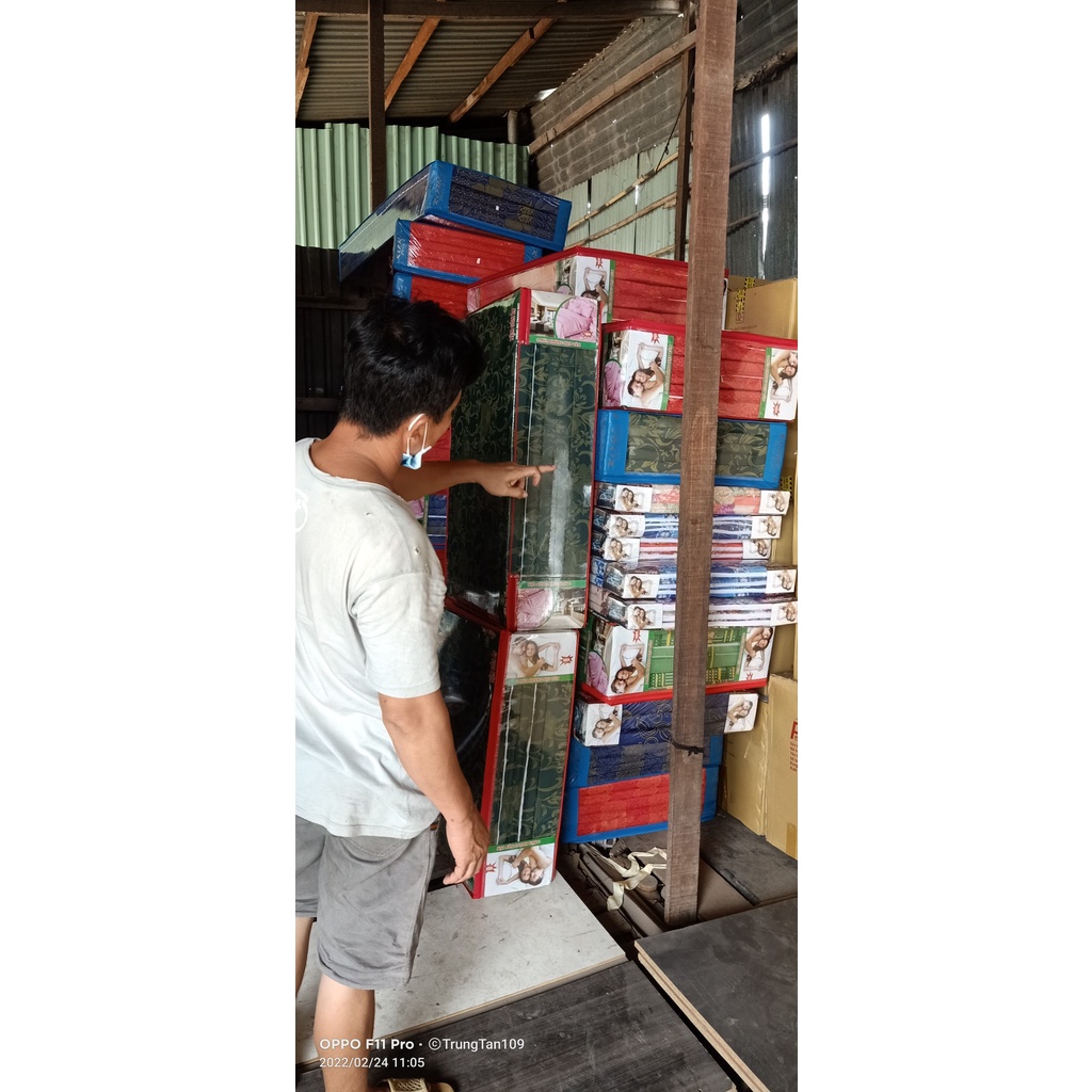 Nệm Pe Gấp 3 1m x 2m x 10cm Giá Rẻ - Tiện ích trong cuộc sống