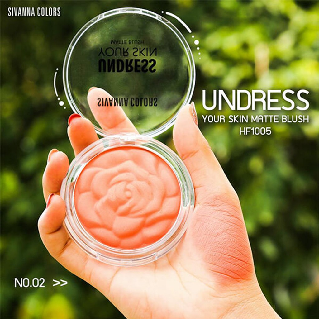 Má hồng Sivanna Colors Undress Your Skin Matte Blush HF1005 15g