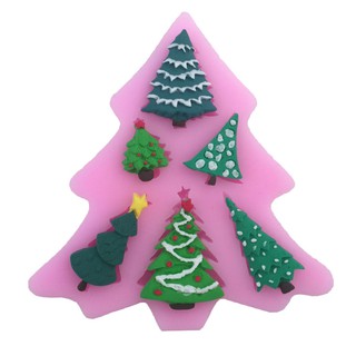Khuôn silicon tạo hình cây thông noel T021