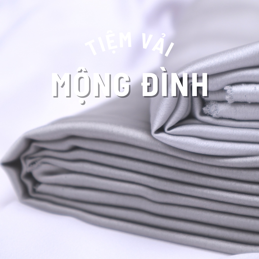 Vải Satin Tone Xám Mềm Mịn Cao Cấp