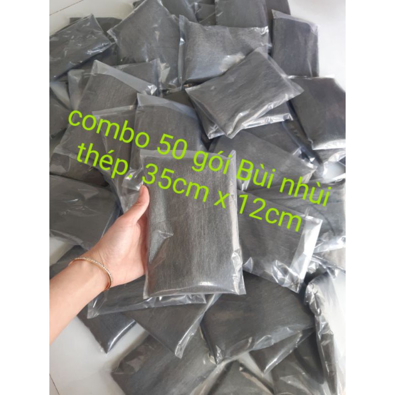 bùi nhùi thép combo 50 gói 35cm