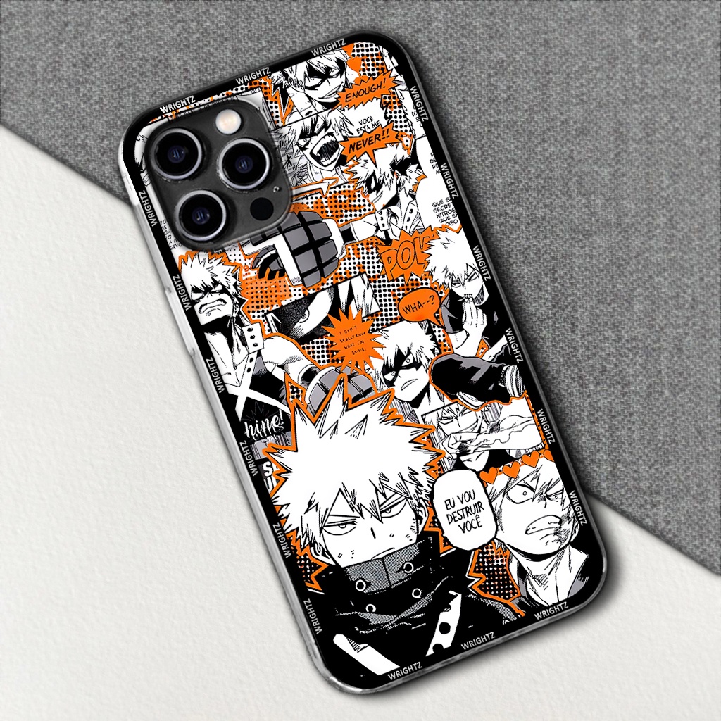Ốp lưng iphone anime My Hero Academia Bakugo Kirishima phụ kiện điện thoại thời trang