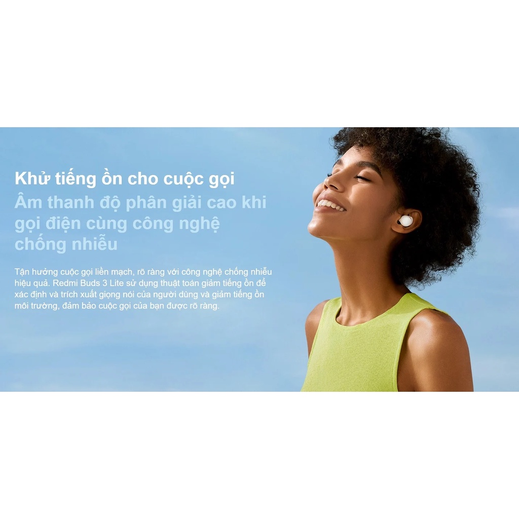 Tai nghe bluetooth Xiaomi Redmi Buds 3 Lite BHR5489GL chính hãng