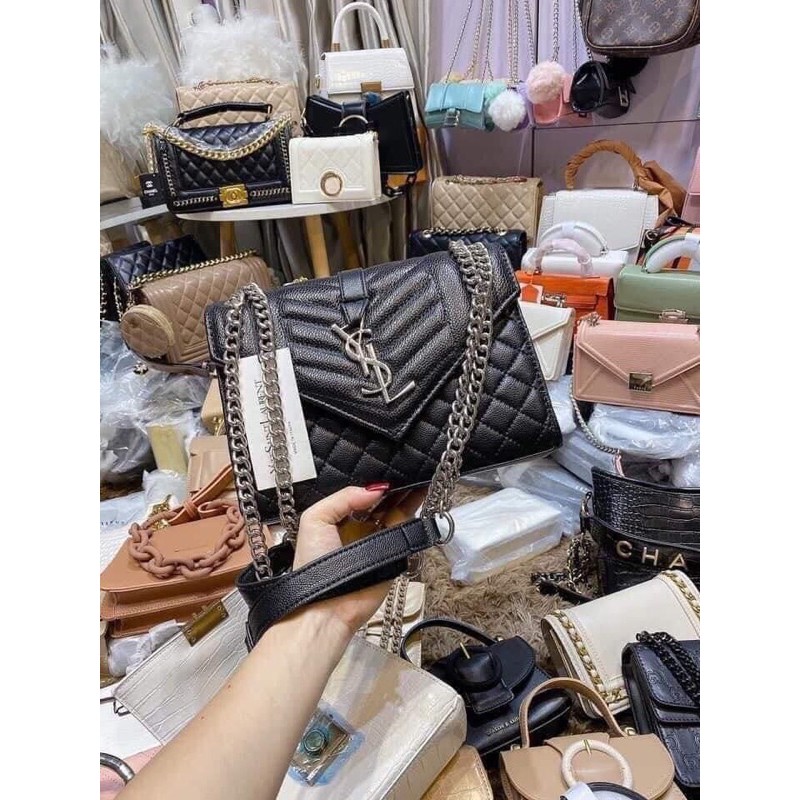 [Mã WAMT2405 giảm 10K đơn 0K] TÚI YSI DA HẠT SẦN XÍCH BẠC T80 ẢNH THẬT!!! TRANGPHAM1314 | BigBuy360 - bigbuy360.vn