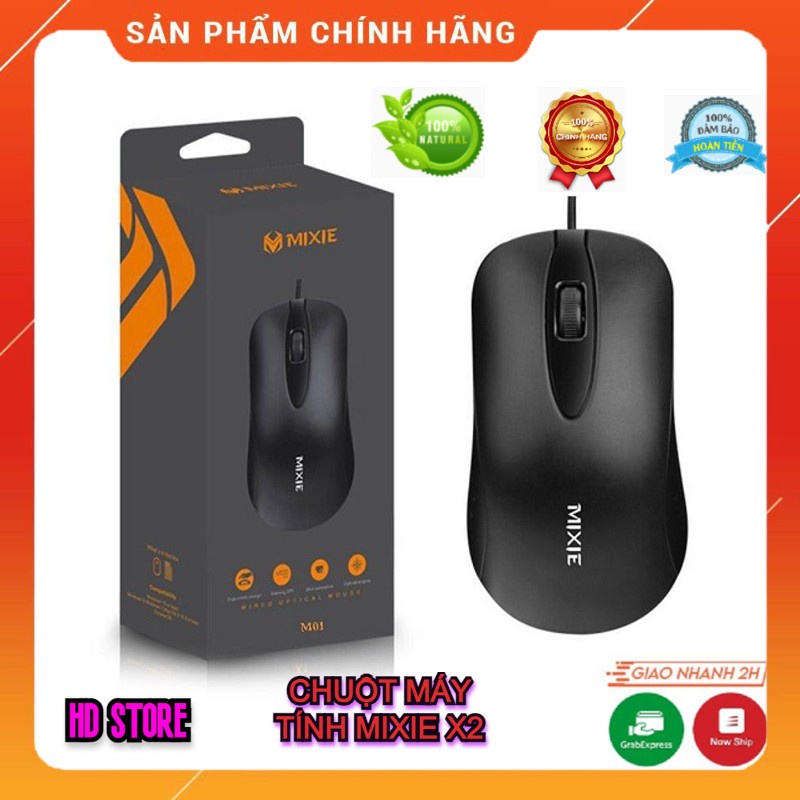 Chuột Có Dây Mixie X2 Cao Cấp Model 2020, Bán Chạy Số 1 Thái Lan, Thiết Kế Bền Chắc Chắn, Phân Phối Chính Hãng.