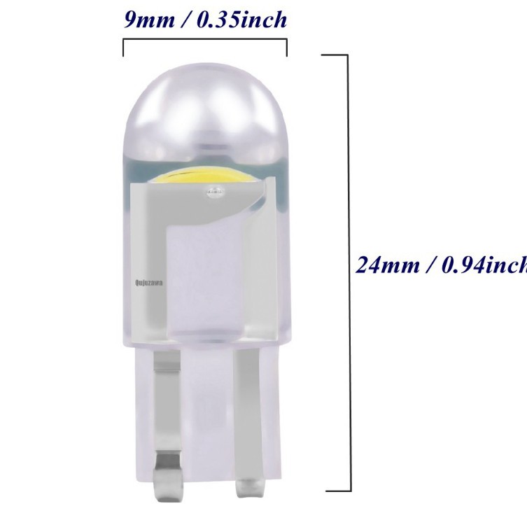 1 bóng Đèn LED T10 đúc dành cho xe máy, ô tô- Độ sáng cao, công suất thấp. DC12V