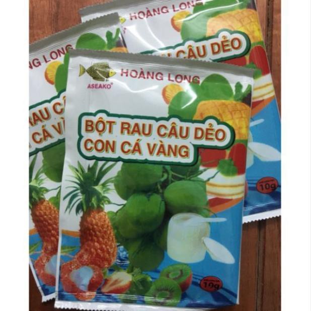 Bột thạch rau câu con cá dẻo Hoàng Long