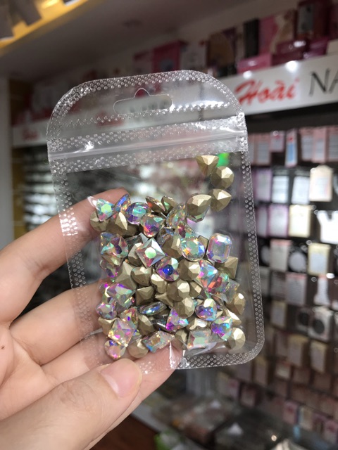 Set đá khối mix size - mix màu - Phụ kiện Nail