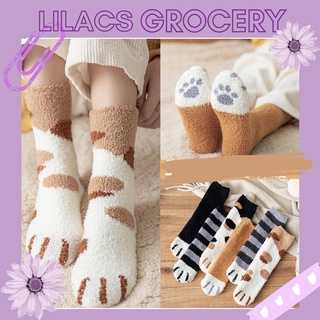 Tất vớ chân mèo méo meo len lông xù siêu ấm dễ thương