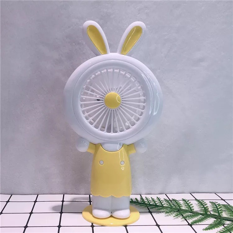 Quạt mini cầm tay tai thỏ