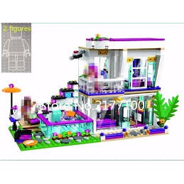 Lắp ráp xếp hình Lego Bela 10498 Lele 37035 Friends 41135 NO.ZB9985: Căn Nhà Của Ngôi Sao Nhạc Pop Livi