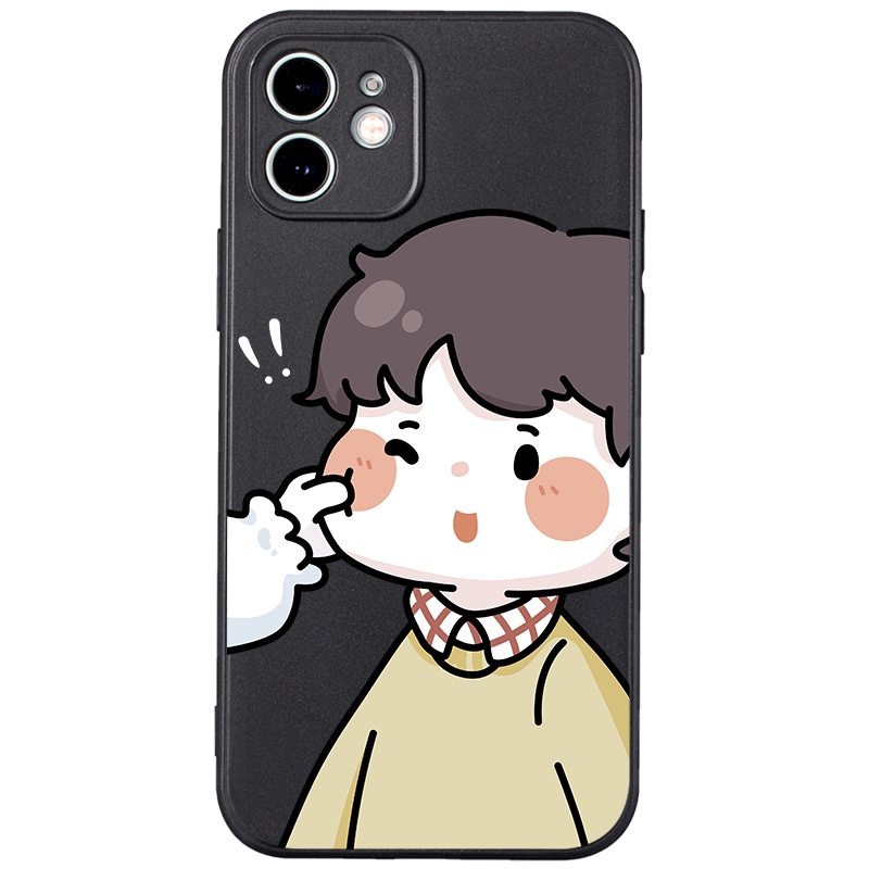 Ốp lưng GUMAN mềm cặp đôi dễ thương đẹp hài hước kute cho iPhone 13 12 11 Pro Max SE 2020 X XR XS ip 8 7 6 6S Plus B103 | BigBuy360 - bigbuy360.vn