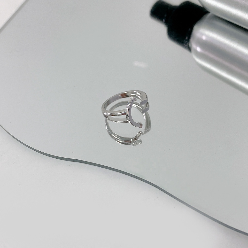 Nhẫn Bạc S925 Họa Tiết Mặt Cười Phong Cách Hàn Quốc Thời Trang