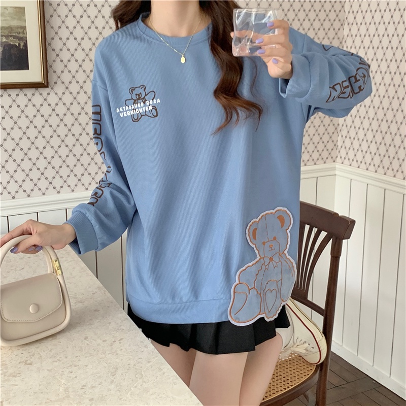 Áo Hoodies Nữ Thêu Hoa Thời Trang Hàn Quốc Mới