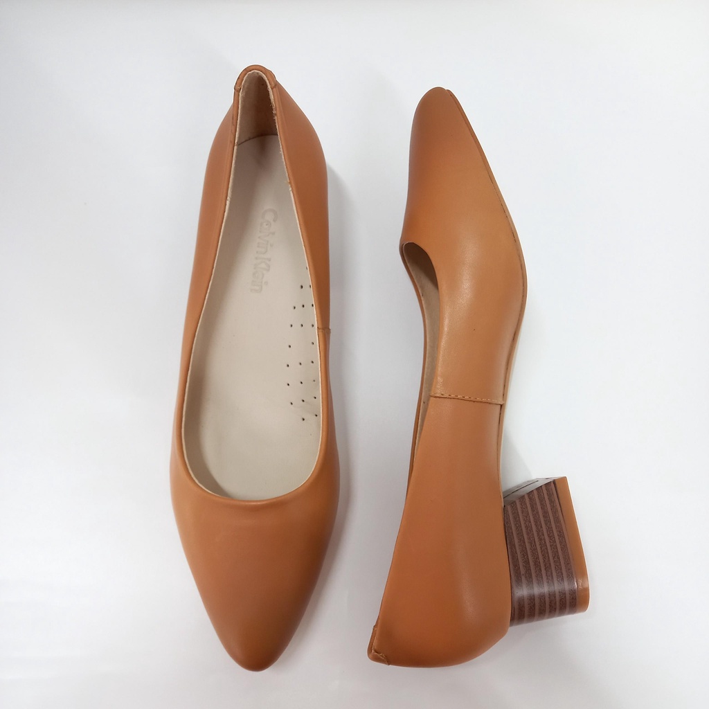 Giày CK mũi nhọn, gót trụ chống xước 3cm