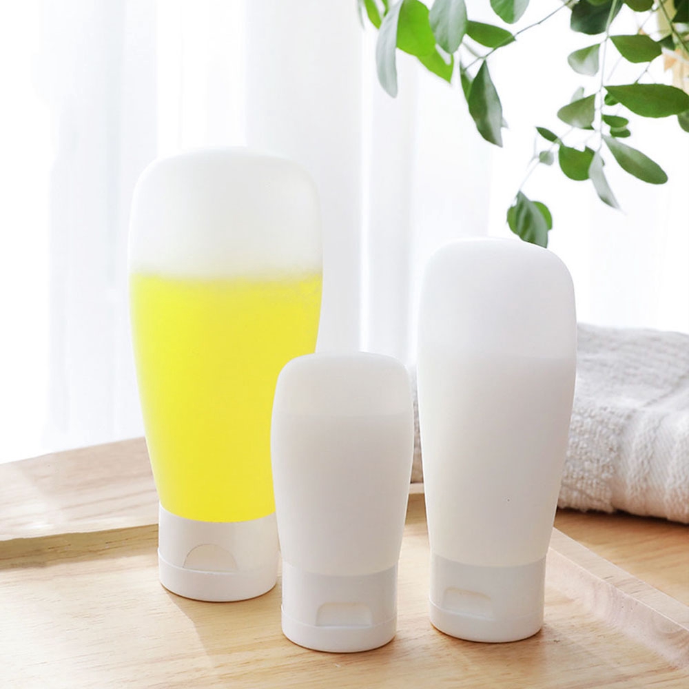 Chai chiết mỹ phẩm mềm dạng bóp đổ đầy lại được có nắp gập nhỏ gọn tiện lợi
