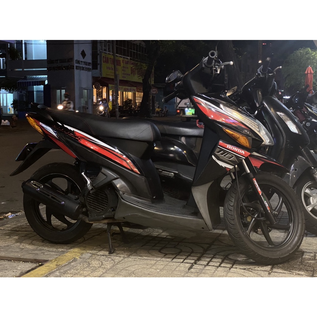 Tem rời in UV cao cấp. Dán xe Click 110 màu đen, không bay màu bong tróc
