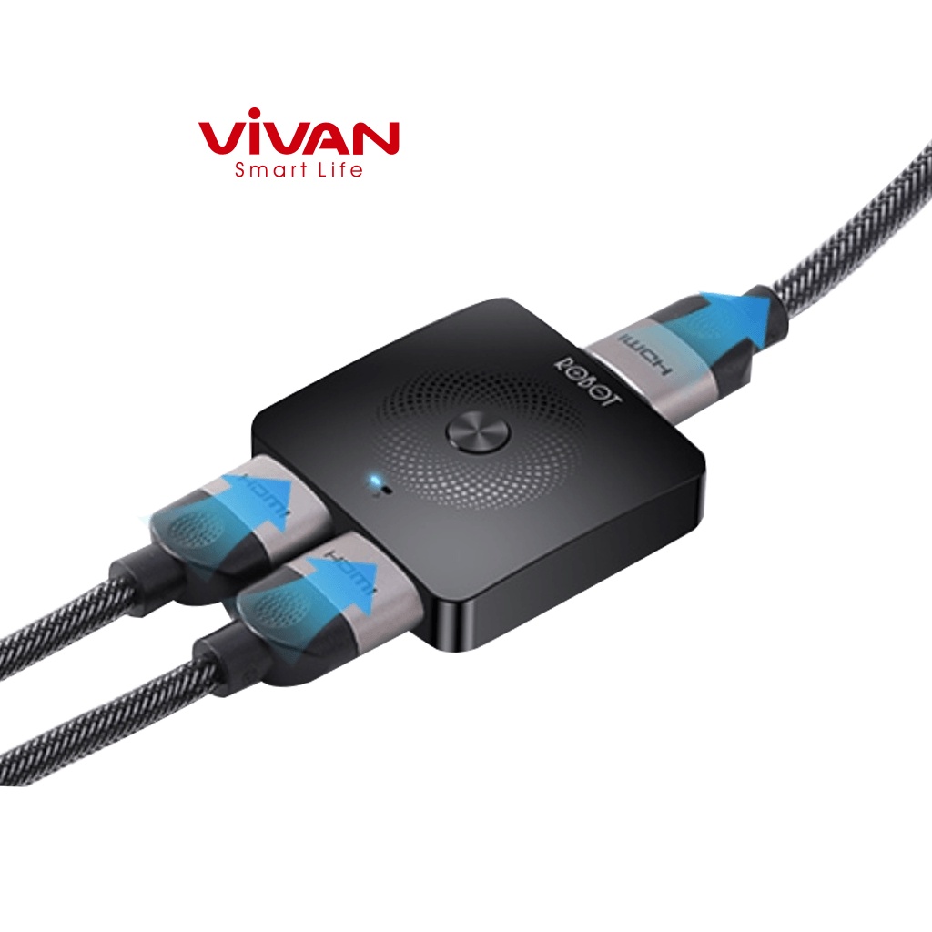 HUB Chuyển Đổi HDMI Switch/ Splitter Hai Chiều VIVAN HM103 - Kết Nối Cổng HDMI Máy Tính PS4 Đầu Thu TV