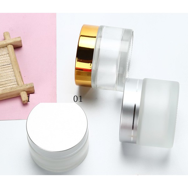 Combo 3 Hũ Chai Lọ Chiết Kem Serum Tinh Dầu Thủy Tinh 5g/10g/15g 5ml/10ml/15ml