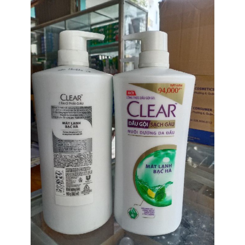 Dầu Gội CLEAR BẠC HÀ 880g