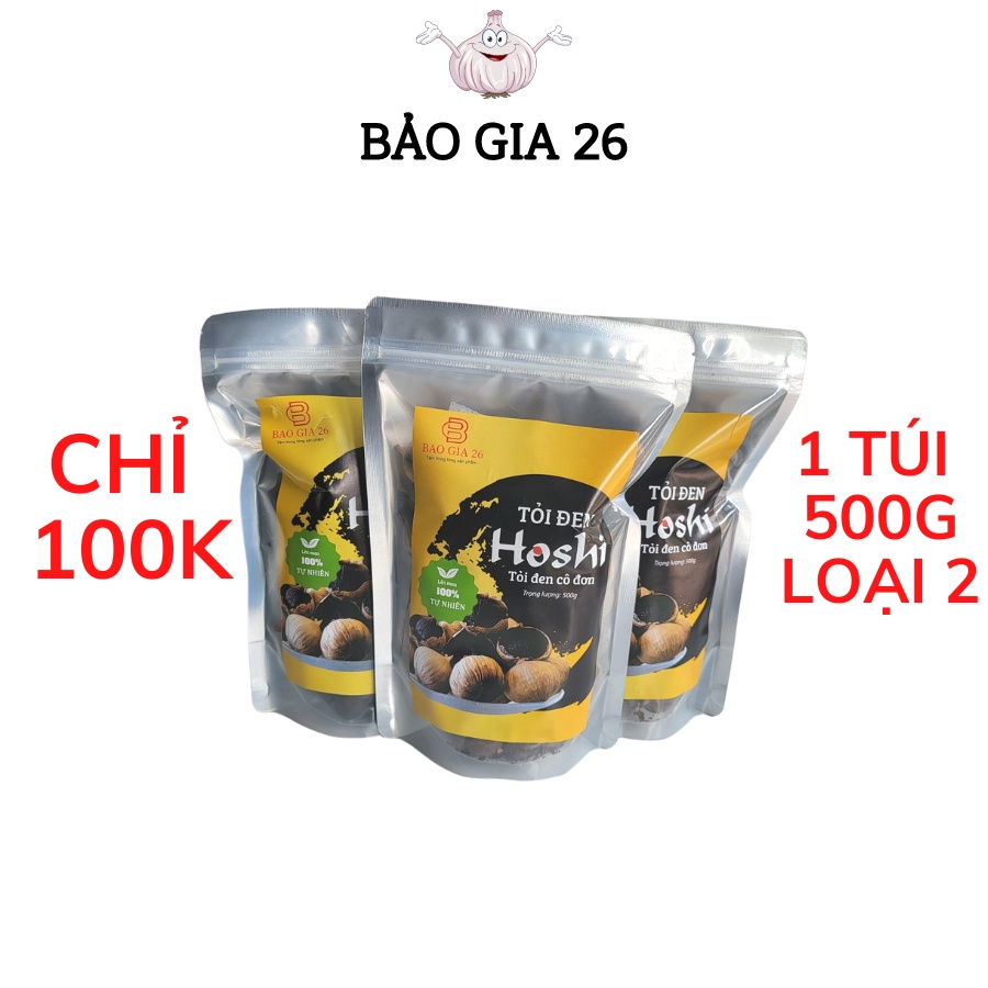 - Túi 500g - Tỏi Đen Cô Đơn Hoshi - Lên Men 90 Ngày