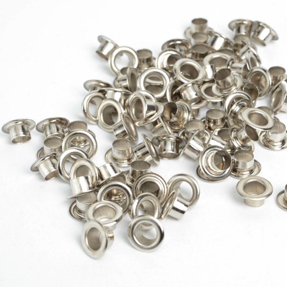 FREESHIP ĐƠN 99K_ 100pcs Metal Eyelet Scrapbooking DIY Embelishment Garment Craft Silver