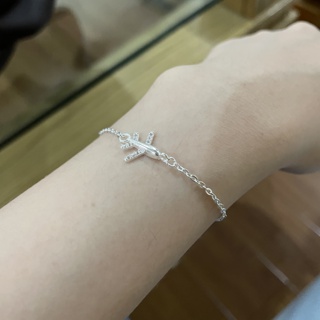 Lắc tay bạc hình máy bay (lắc tay máy bay)
