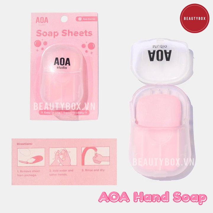 AOA Hand Soap Sheets - Xà phòng giấy AOA [Bill Mỹ]