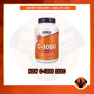 Vitamin c viên bổ sung vitamin c tăng sức đề kháng cơ thể now c 1000 250 viên từ mỹ