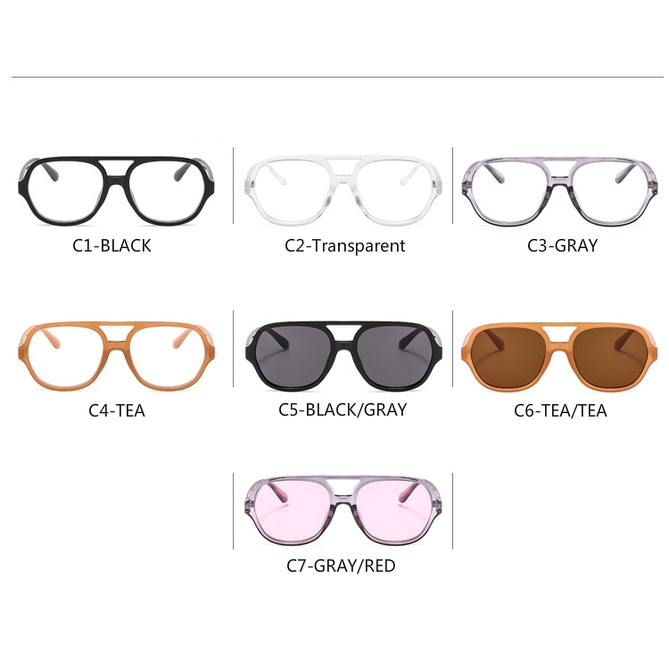 Mắt kính kim loại cầu kính kép thời trang bắt mắt