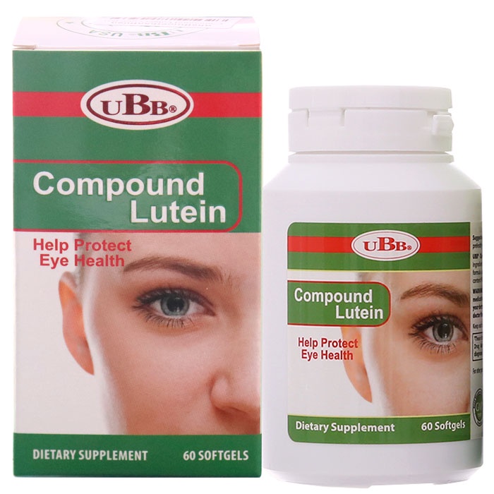 Viên bổ mắt Compound Lutein UBB - Hỗ trợ điều trị thoái hóa điểm vàng (Hộp 60 viên)