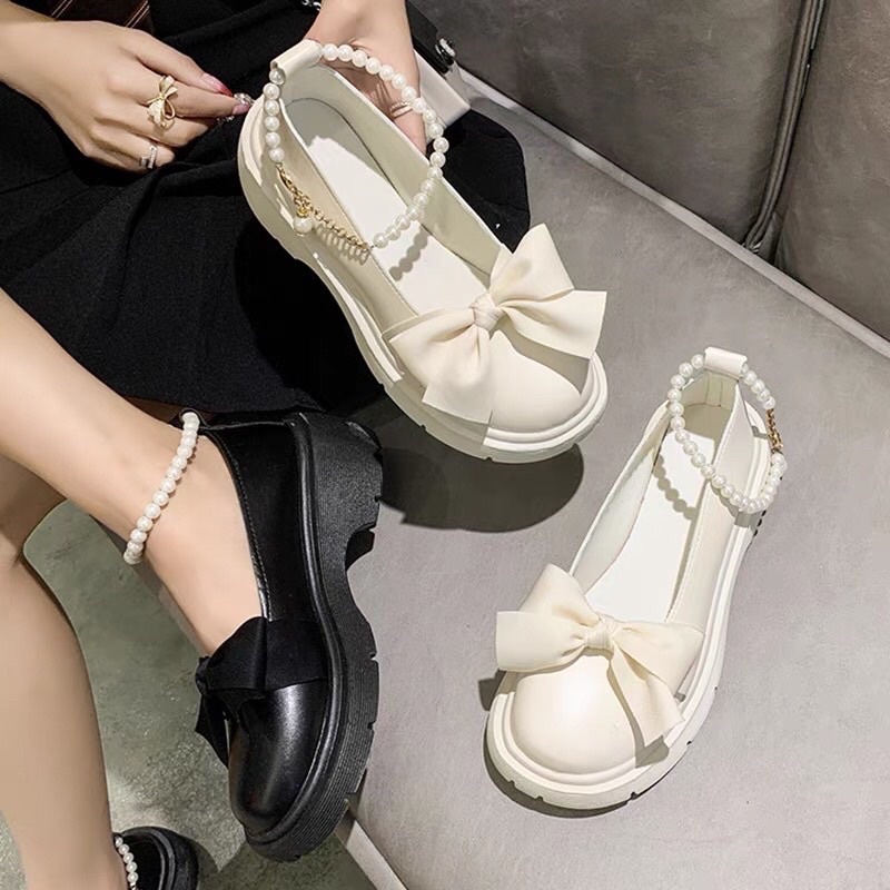 Giày Búp Bê Lolita ullzang đế cao 4cm siêu đẹp