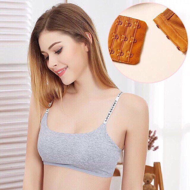 ÁO BRA 2 DÂY HỌA TIẾT CHỮ COTTON CÁ TÍNH