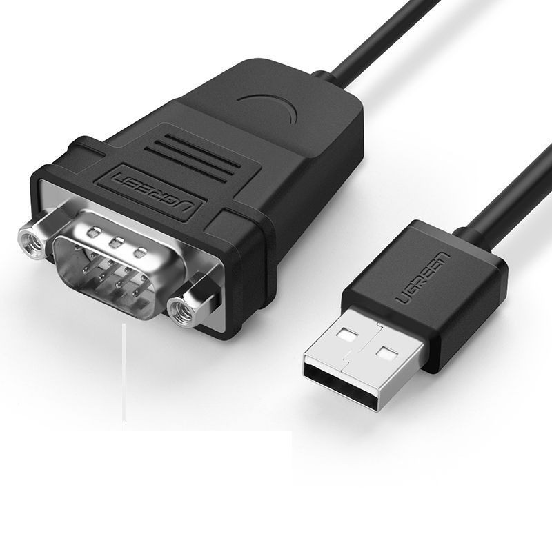 Ugreen 30988 0.5M màu đen USB 2.0 ra 9 chân DB9 RS 232 cổng đực R104