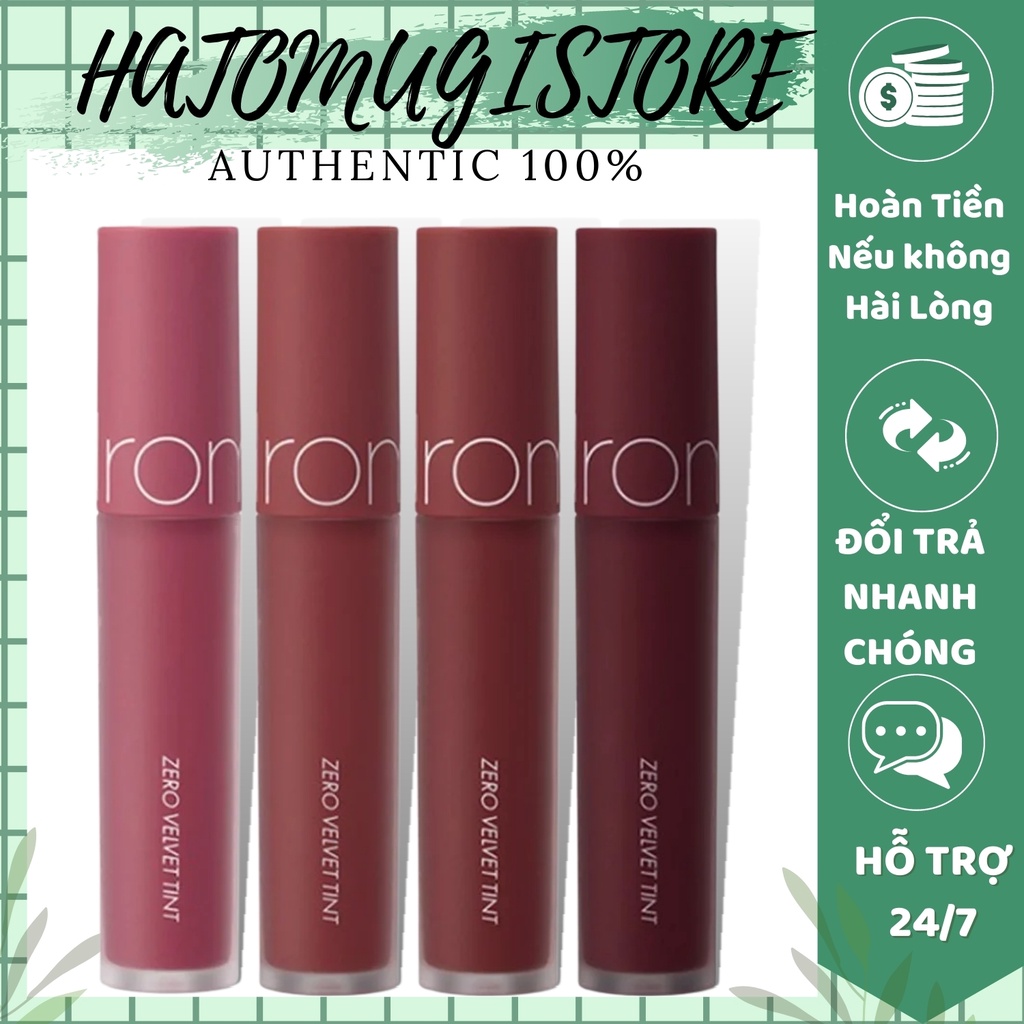  Son romand zero [Hot New_Hàng Auth] Son kem lỳ mềm môi Romand Zero Velvet Tint lâu trôi | BigBuy360 - bigbuy360.vn