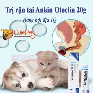 Chữa rận tai Alkin Otoklen 20g dành cho chó mèo - CutePets