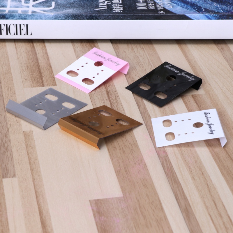 Bộ 100 Thẻ Nhựa Trưng Bày Bông Tai Chuyên Nghiệp Giá Đỡ