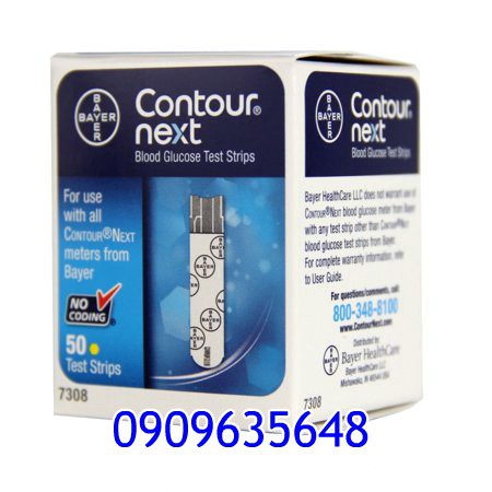 Que thử đường huyết Bayer Contour Next