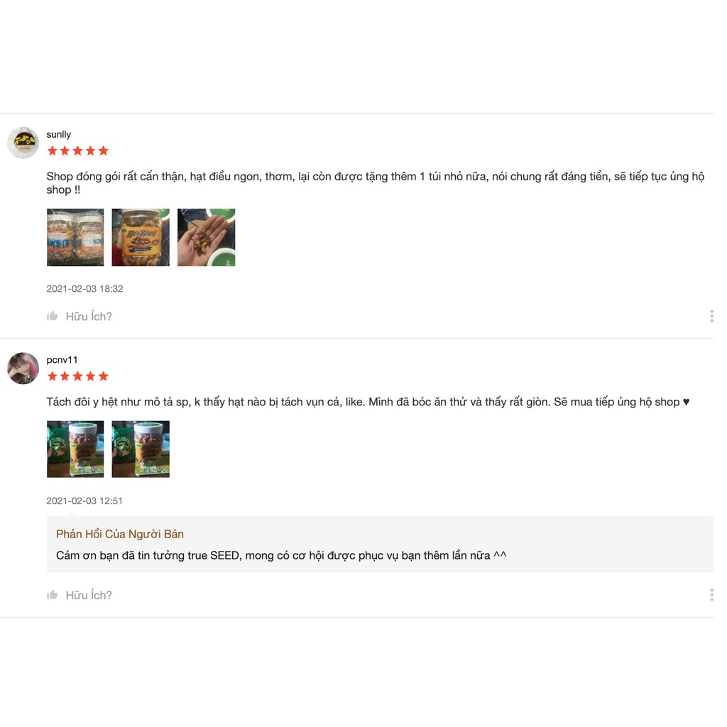 Hạt điều vỡ Bình Phước rang muối Bazan 500g loại A vỏ lụa sạch  - [true SEED hcm] | BigBuy360 - bigbuy360.vn