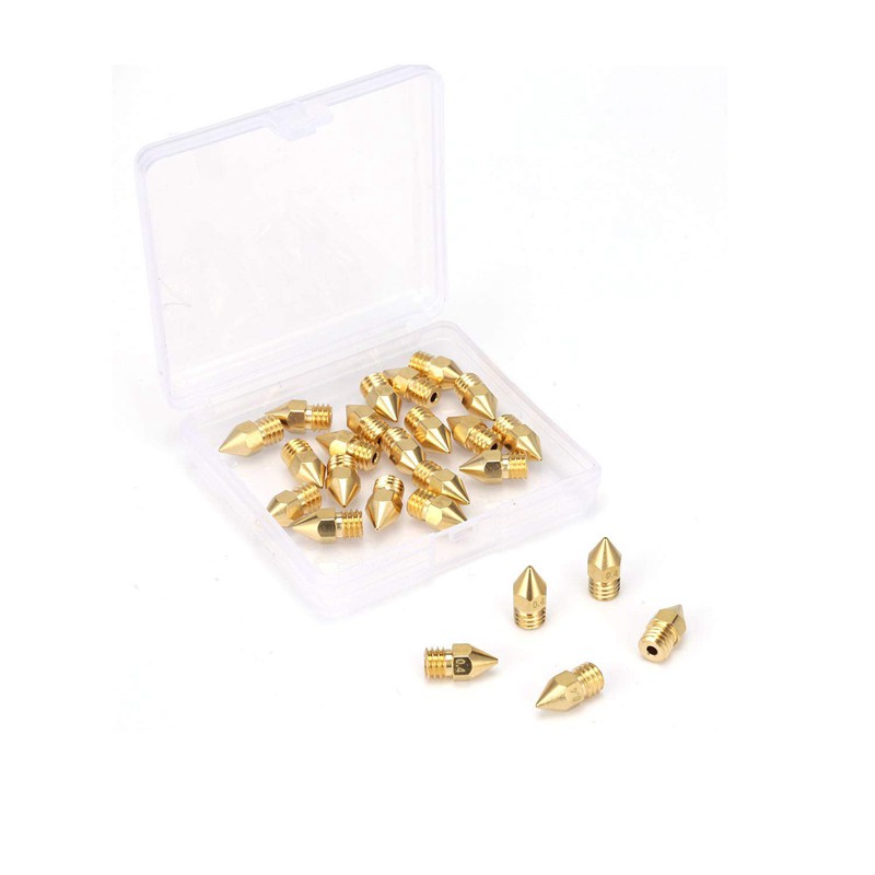 Bộ 50 Vòi Phun Máy In 3d Mạ Vàng K8 0.4 mm Cho Ender 3 Anet A8 Makerbot Mk8 C-10 Cr-10S S4 S5 3pro 5 | BigBuy360 - bigbuy360.vn