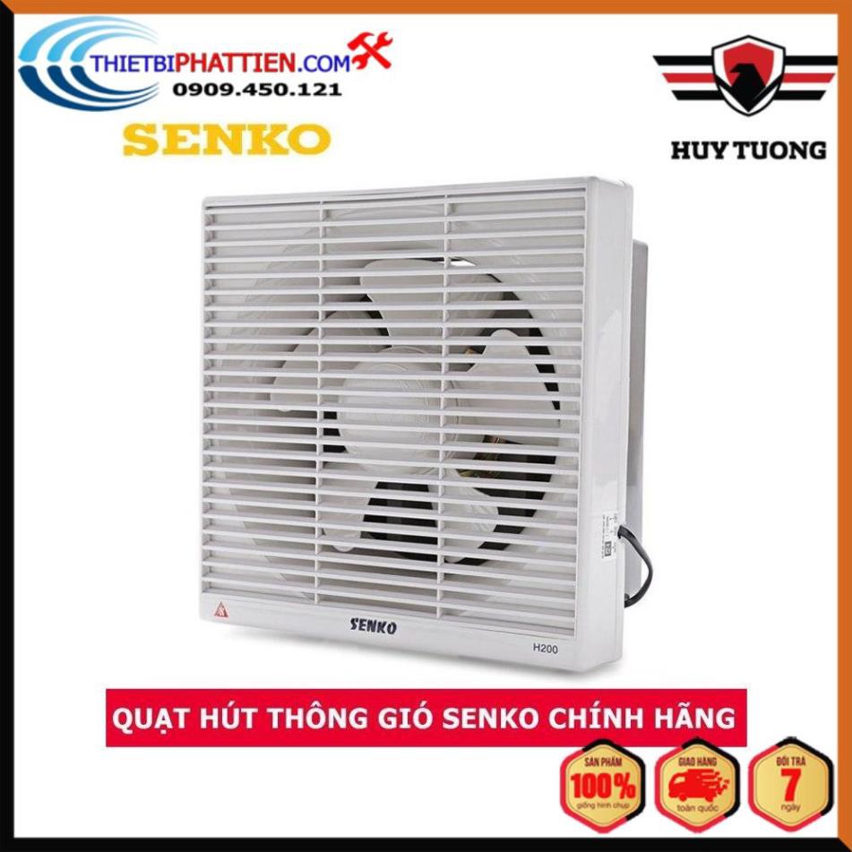 FREESHIP Quạt hút thông gió 1 chiều âm trần và 2 chiều âm tường Senko H200 và HT200 35W cao cấp - Huy Tưởng